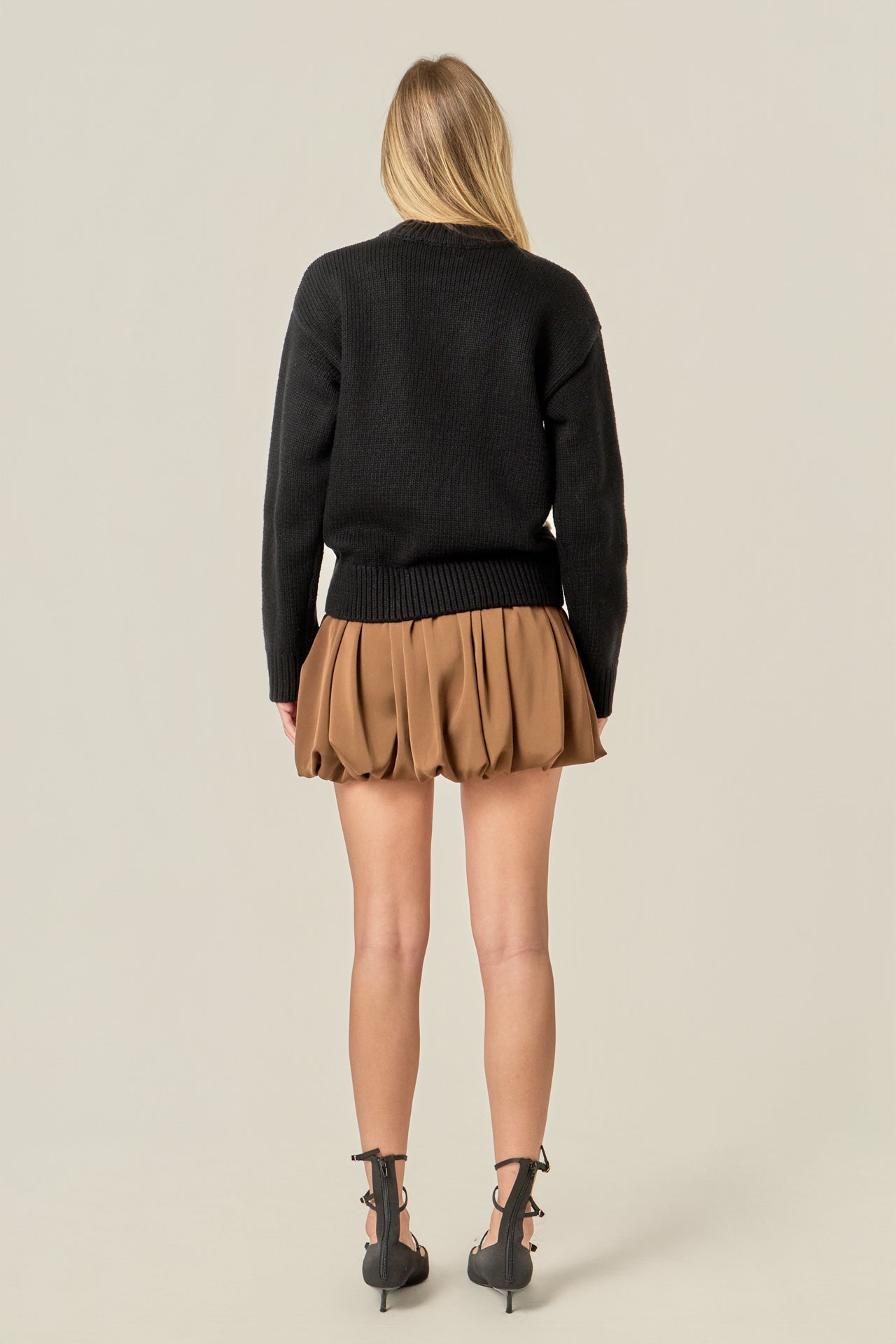 ENGLISH FACTORY - Heart Pom Sweater - SWEATERS & KNITS available at Objectrare