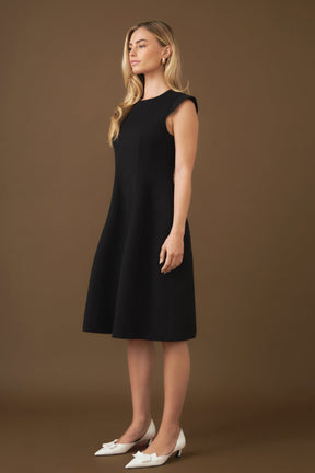 ENDLESS ROSE - Voluminous Cap Sleeve Midi Dress - DRESSES available at Objectrare