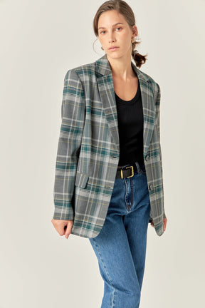 ENGLISH FACTORY - English Factory - Plaid Blazer - BLAZERS available at Objectrare