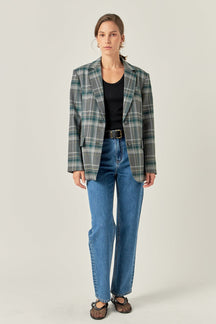 ENGLISH FACTORY - English Factory - Plaid Blazer - BLAZERS available at Objectrare