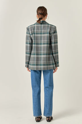 ENGLISH FACTORY - English Factory - Plaid Blazer - BLAZERS available at Objectrare