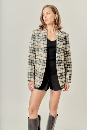 Statement Plaid Blazer