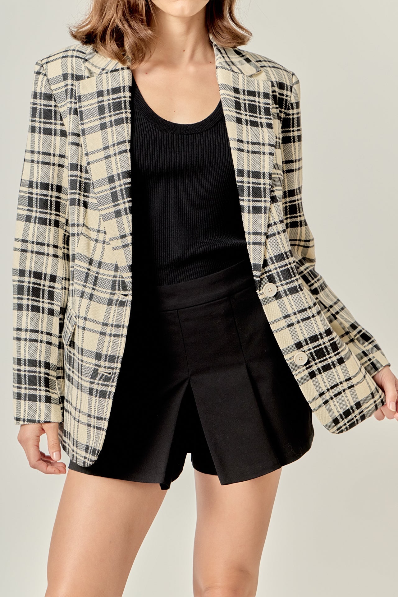 ENGLISH FACTORY - Statement Plaid Blazer - BLAZERS available at Objectrare