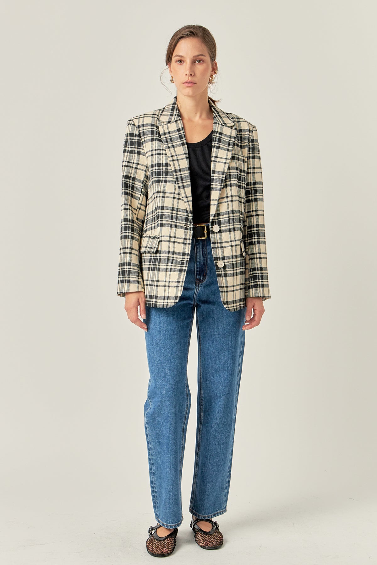 ENGLISH FACTORY - Statement Plaid Blazer - BLAZERS available at Objectrare