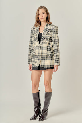 Statement Plaid Blazer