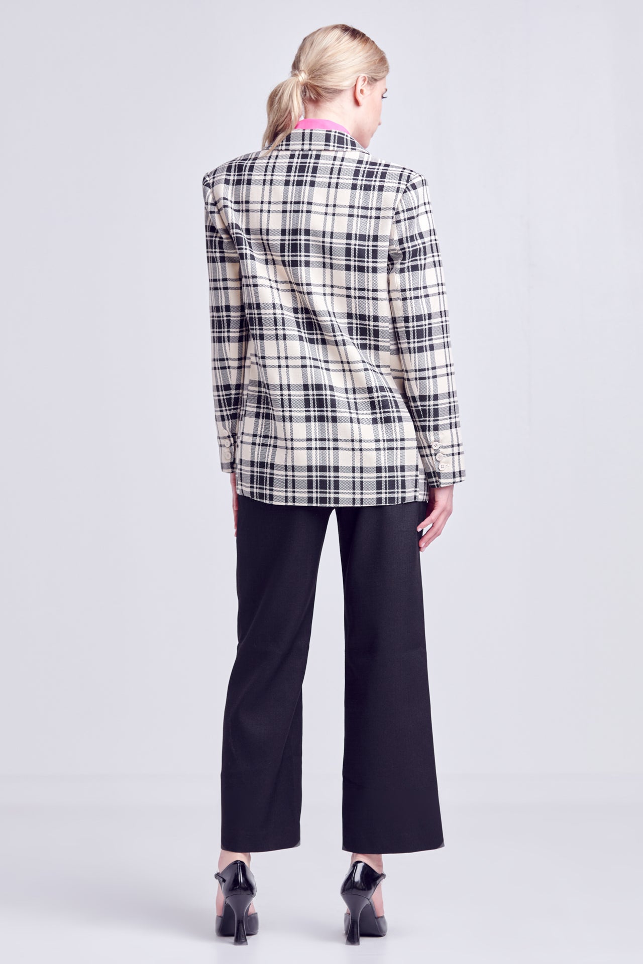 ENGLISH FACTORY - Statement Plaid Blazer - BLAZERS available at Objectrare