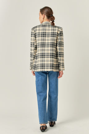 ENGLISH FACTORY - Statement Plaid Blazer - BLAZERS available at Objectrare