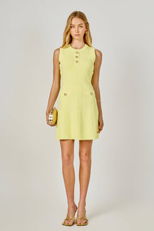 ENDLESS ROSE - Shank Button Knit Mini Dress - DRESSES available at Objectrare