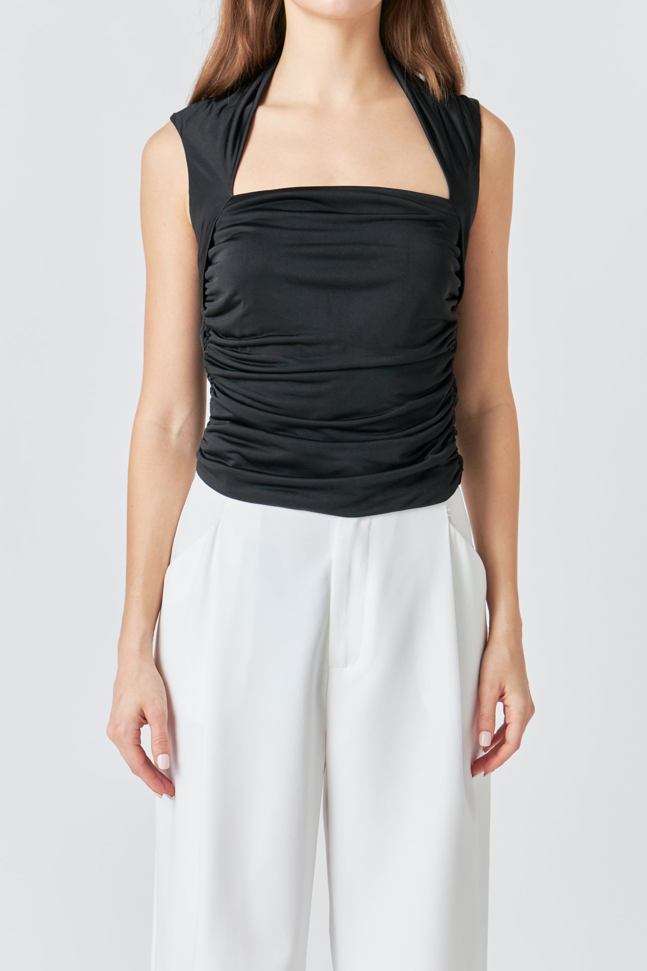 ENDLESS ROSE - Draped Ruched Top - TOPS available at Objectrare