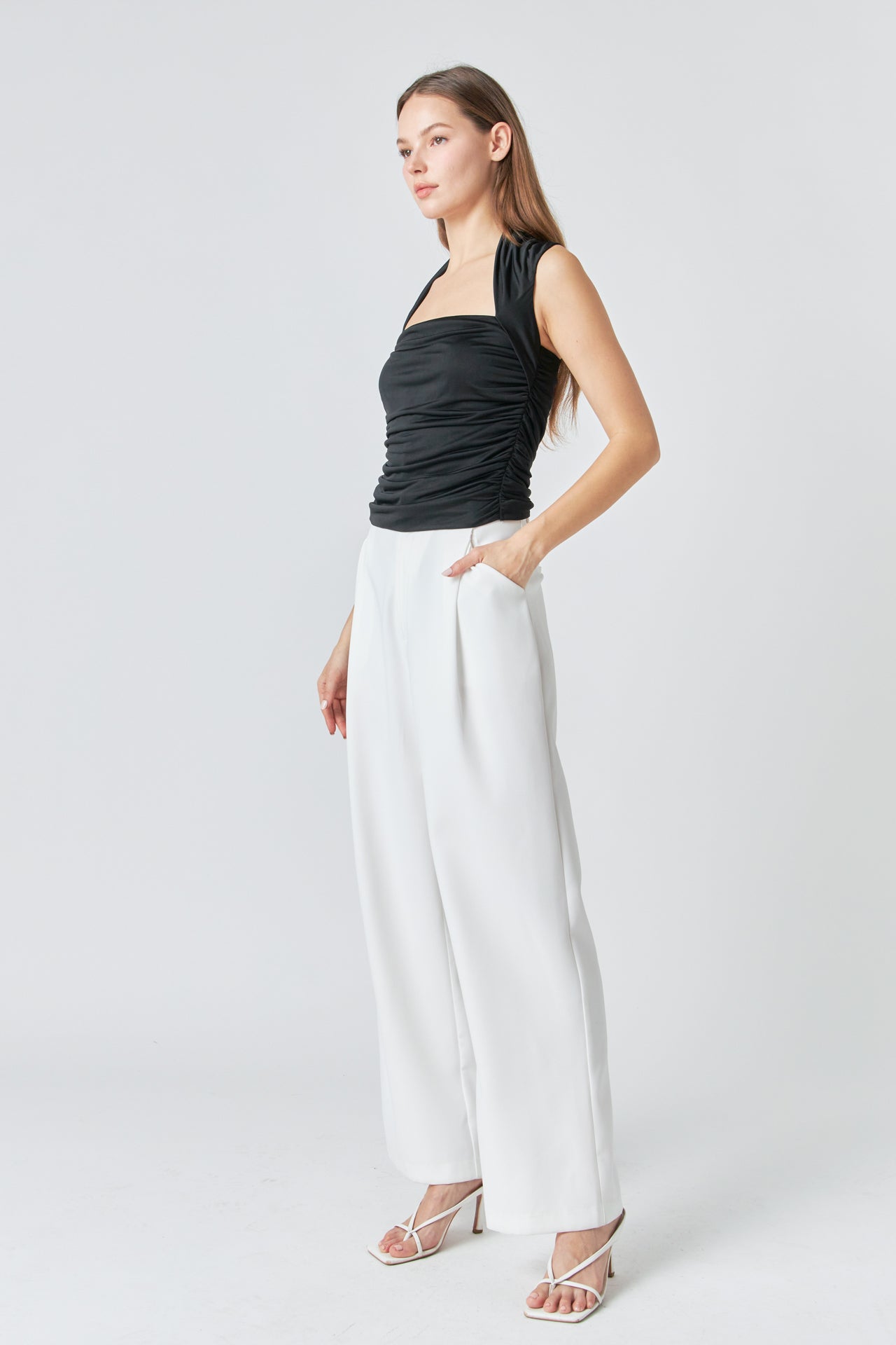ENDLESS ROSE - Draped Ruched Top - TOPS available at Objectrare