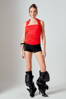 ENDLESS ROSE - Draped Ruched Top - TOPS available at Objectrare