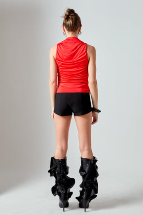 ENDLESS ROSE - Draped Ruched Top - TOPS available at Objectrare