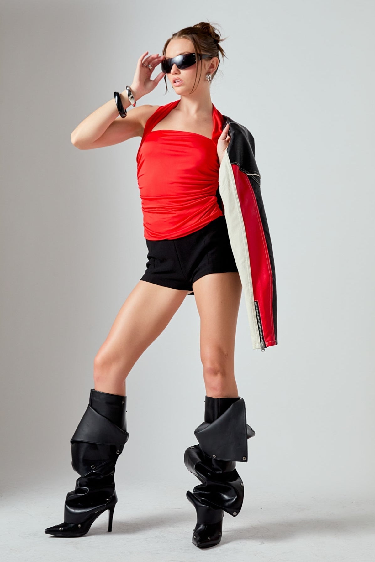 ENDLESS ROSE - Draped Ruched Top - TOPS available at Objectrare