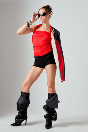 ENDLESS ROSE - Draped Ruched Top - TOPS available at Objectrare