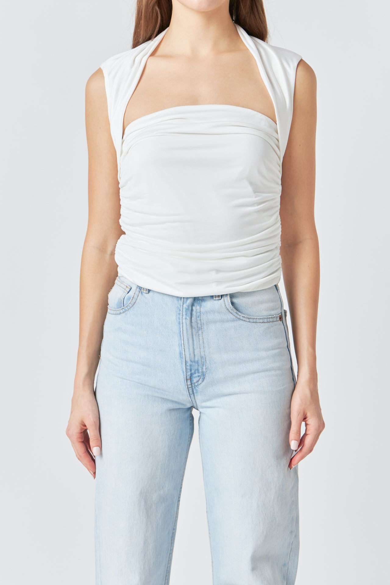 ENDLESS ROSE - Draped Ruched Top - TOPS available at Objectrare
