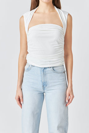 ENDLESS ROSE - Draped Ruched Top - TOPS available at Objectrare