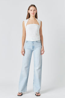 ENDLESS ROSE - Draped Ruched Top - TOPS available at Objectrare