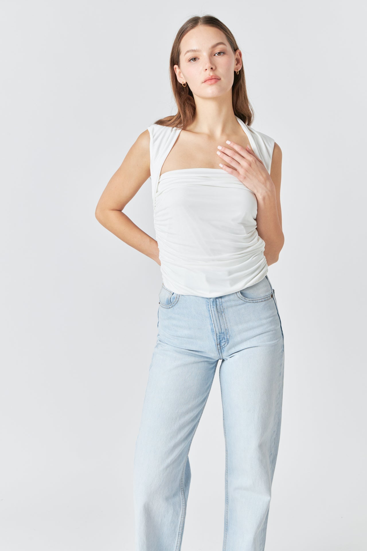 ENDLESS ROSE - Draped Ruched Top - TOPS available at Objectrare