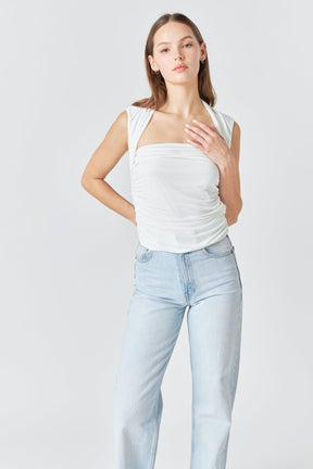 ENDLESS ROSE - Draped Ruched Top - TOPS available at Objectrare