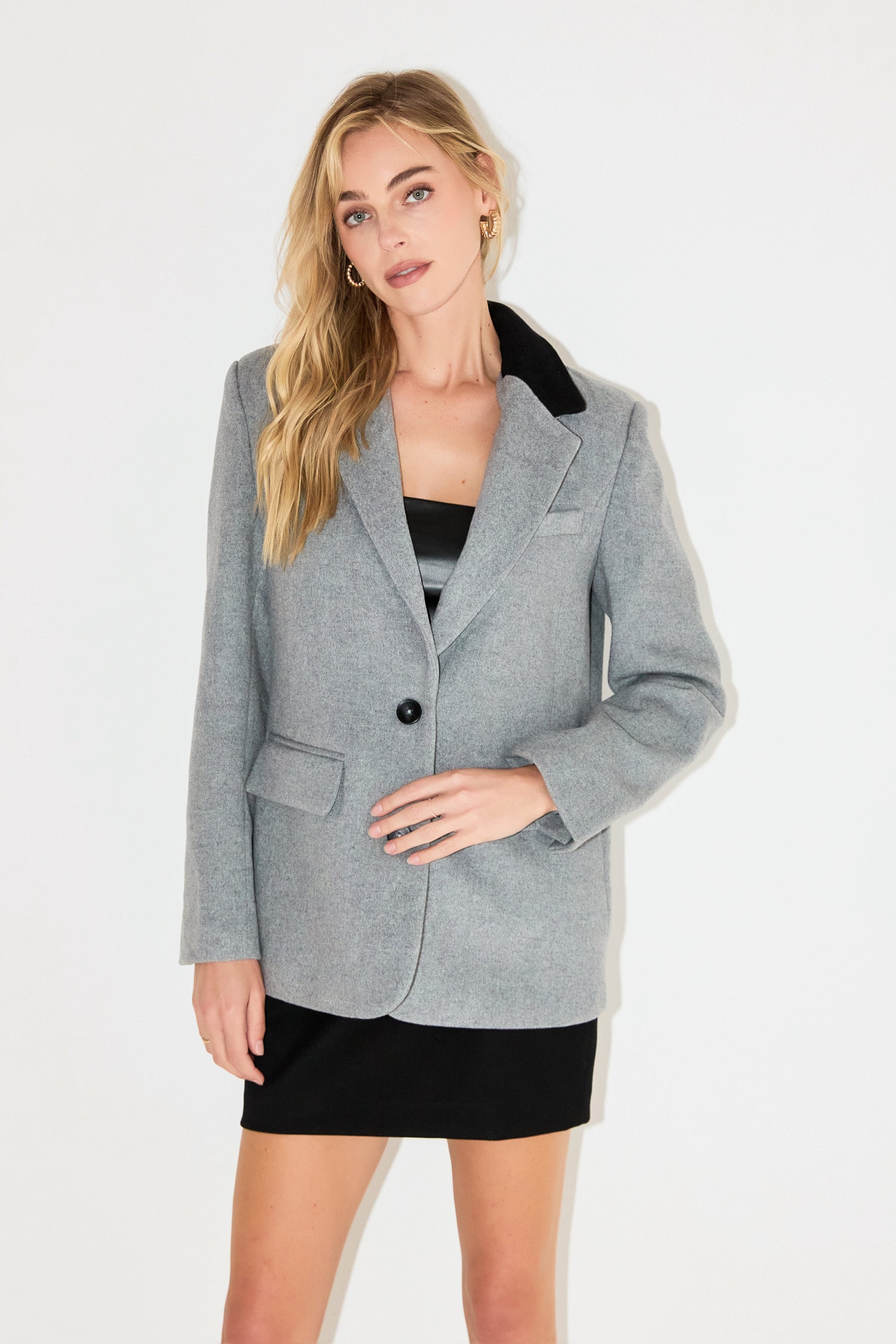 GREY LAB - Wool Oversize Blazer - BLAZERS available at Objectrare