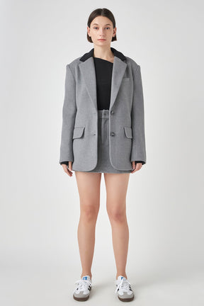 GREY LAB - Grey Lab - Wool Oversize Blazer - BLAZERS available at Objectrare