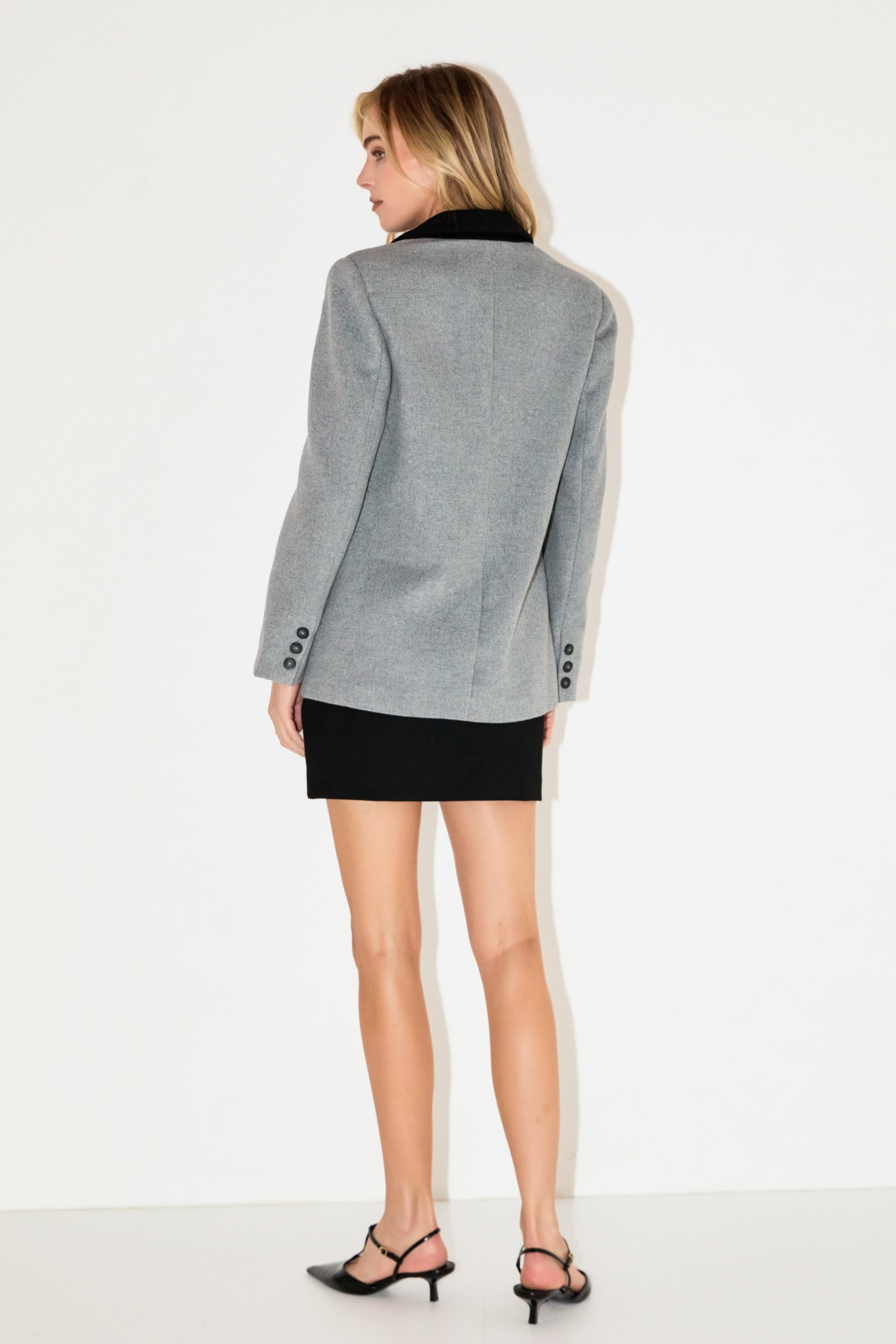 GREY LAB - Wool Oversize Blazer - BLAZERS available at Objectrare