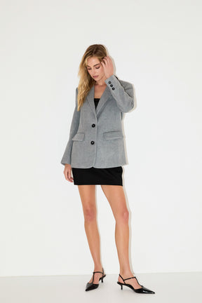 GREY LAB - Wool Oversize Blazer - BLAZERS available at Objectrare