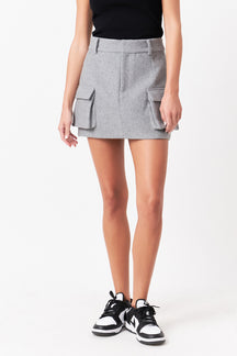 GREY LAB - Wool Cargo Skirt - SKIRTS available at Objectrare