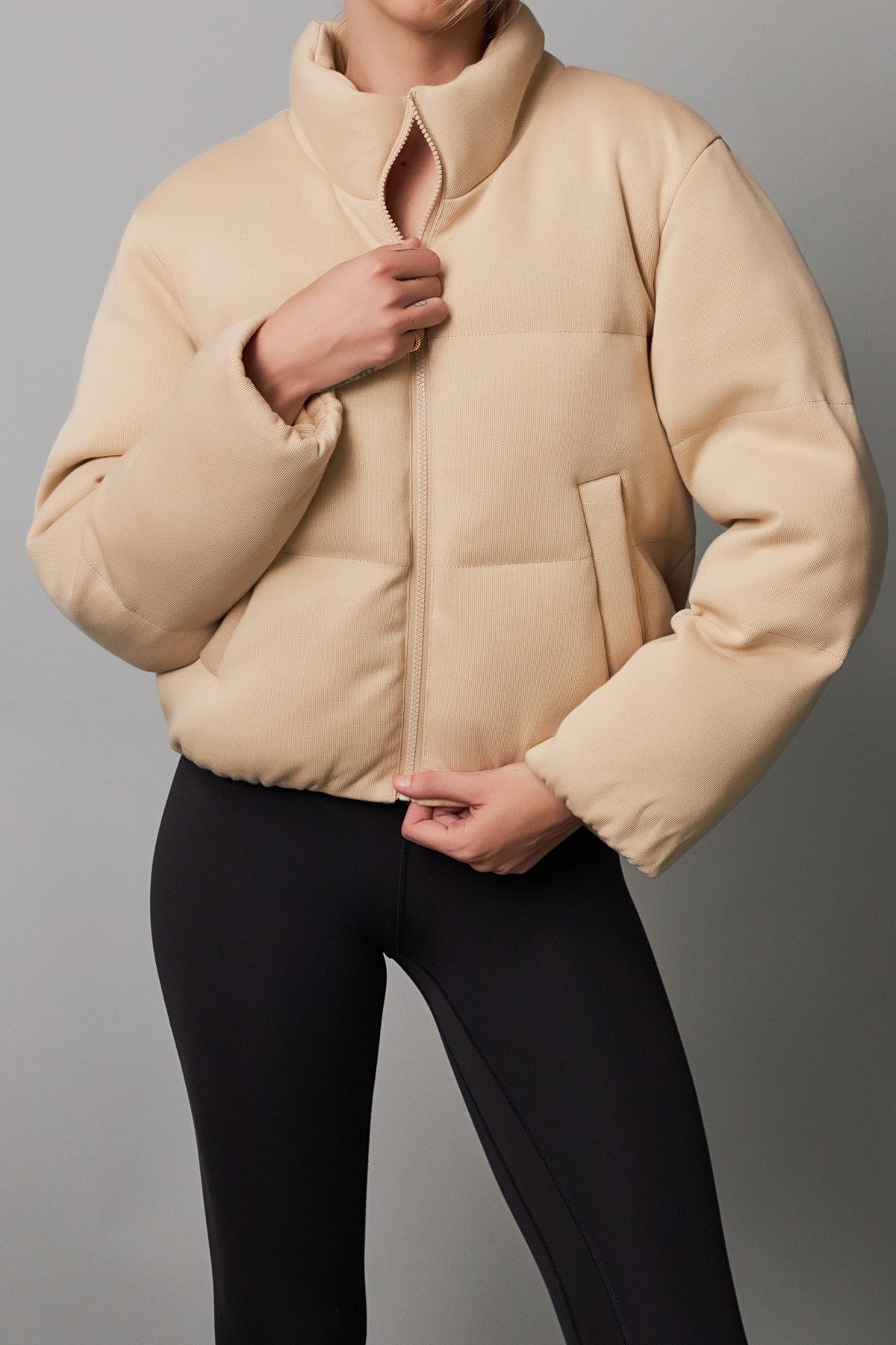 GREY LAB - Knit Puffer Jacket - JACKETS available at Objectrare