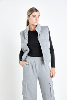 GREY LAB - Knit Puffer Vest - JACKETS available at Objectrare