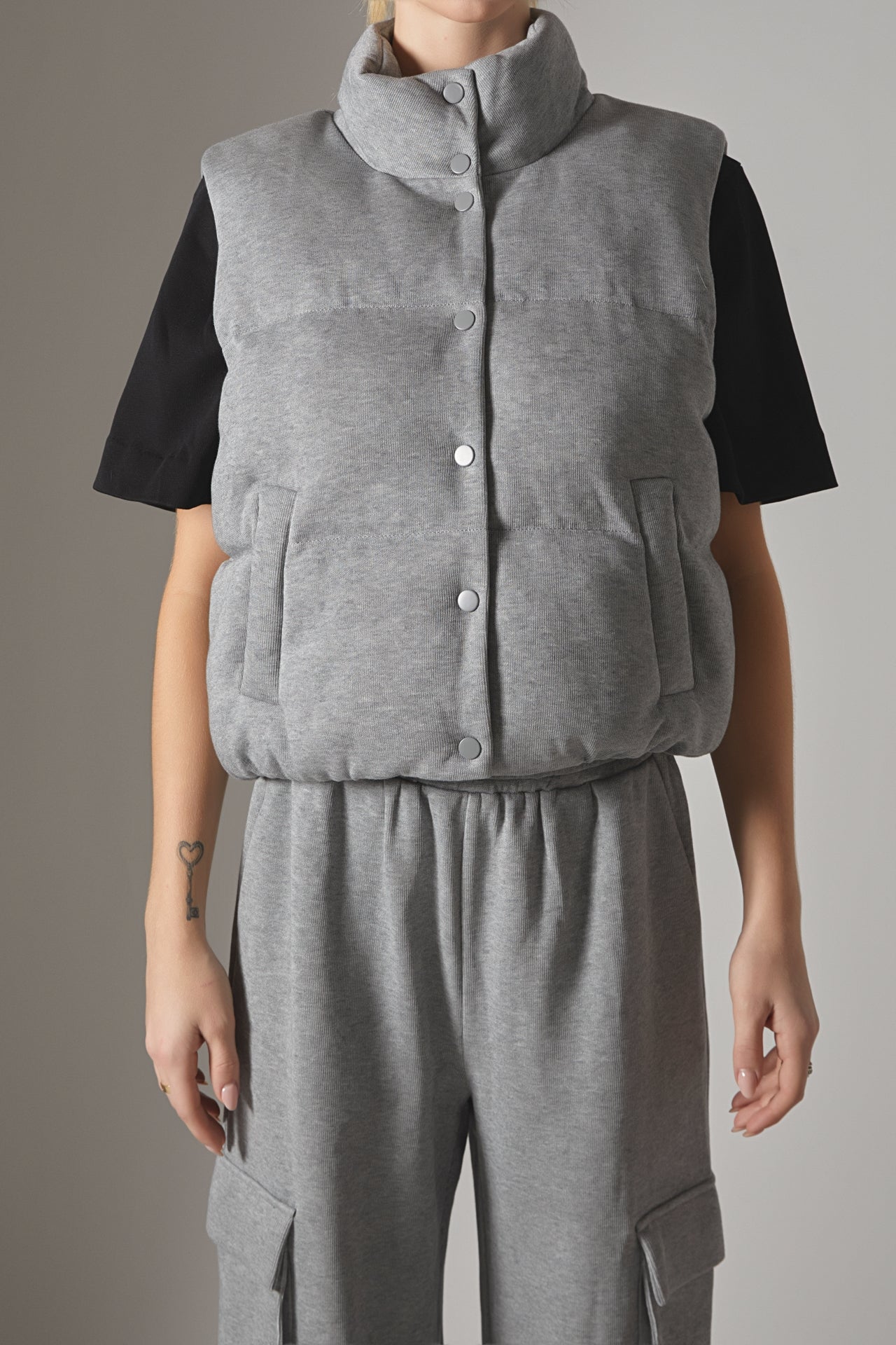 GREY LAB - Grey Lab - Knit Puffer Vest - VESTS available at Objectrare