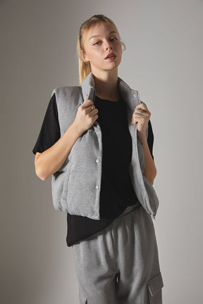 GREY LAB - Grey Lab - Knit Puffer Vest - VESTS available at Objectrare