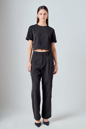 ENDLESS ROSE - Beaded Top - TOPS available at Objectrare