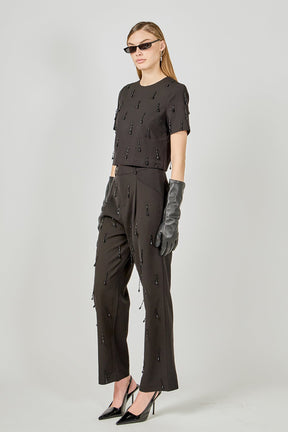 ENDLESS ROSE - Beaded Top - TOPS available at Objectrare