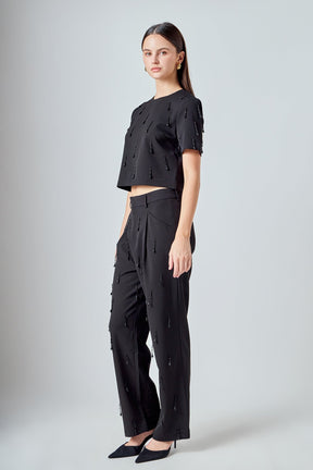 ENDLESS ROSE - Beaded Top - TOPS available at Objectrare