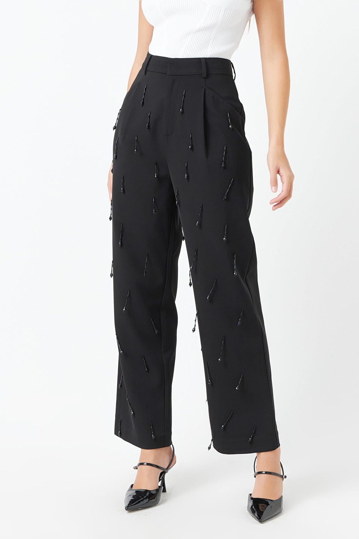 ENDLESS ROSE - Endless Rose - Beaded Pants - PANTS available at Objectrare