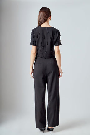 ENDLESS ROSE - Beaded Pants - PANTS available at Objectrare