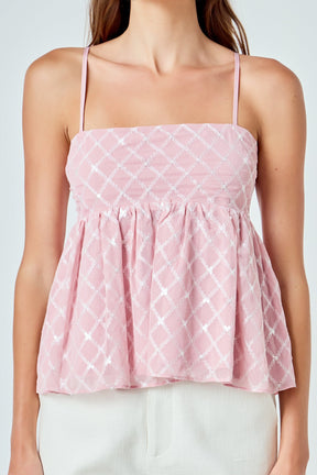 ENDLESS ROSE - Embroidered Sequins Top - TOPS available at Objectrare