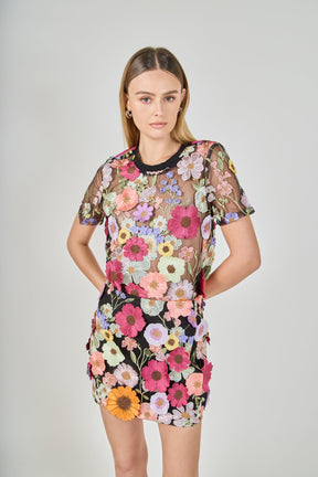 Floral Embroidered Top