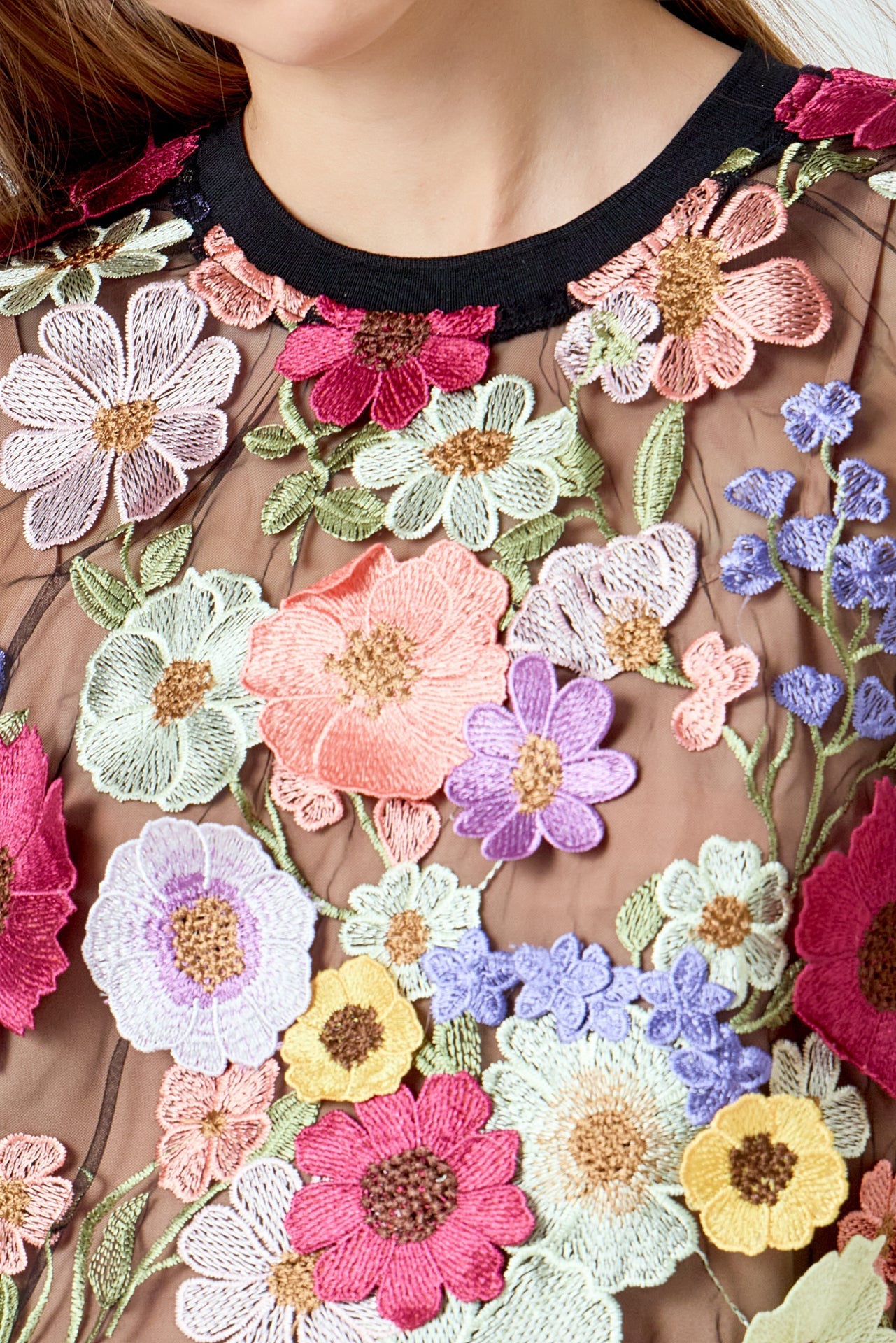 Floral Embroidered Top