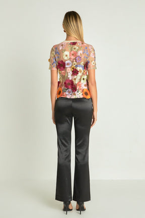 ENDLESS ROSE - Endless Rose - Floral Embroidered Top - TOPS available at Objectrare