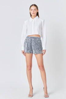 ENDLESS ROSE - Endless Rose - Sequin Shorts - SHORTS available at Objectrare