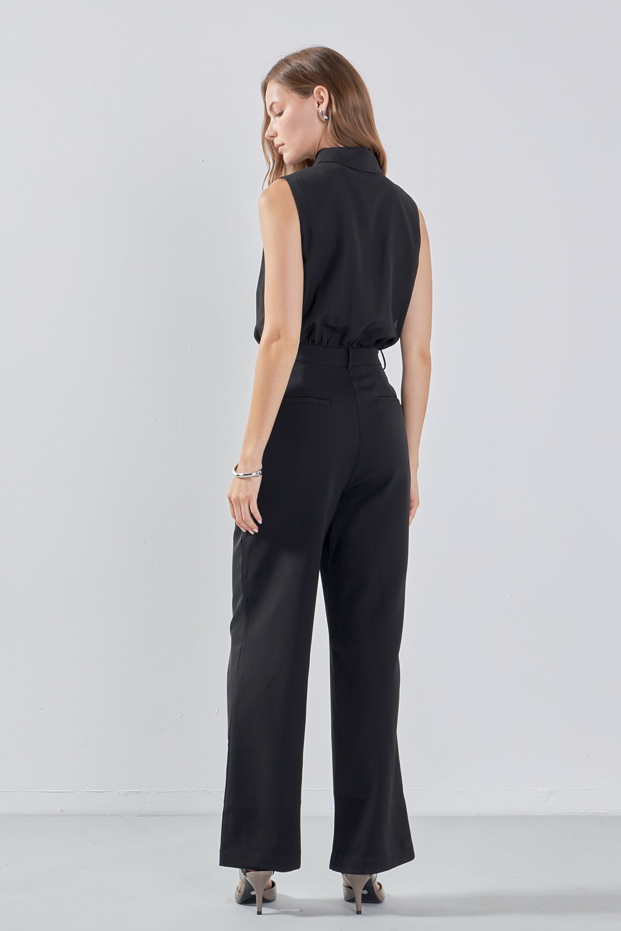 ENDLESS ROSE - Endless Rose - Sleeveless Ruffle Jumpsuit - JUMPSUITS available at Objectrare