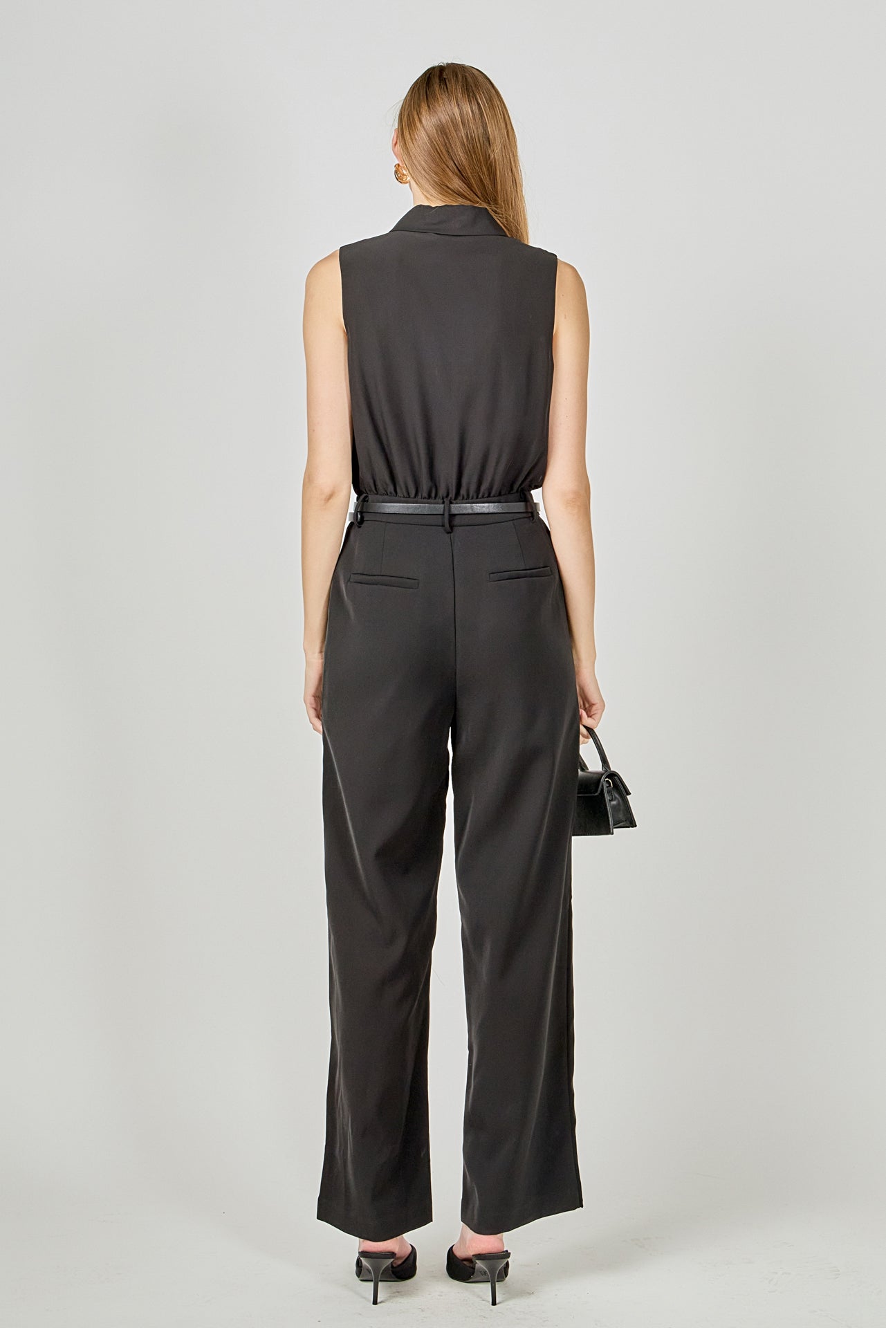 ENDLESS ROSE - Sleeveless Ruffle Jumpsuit - JUMPSUITS available at Objectrare