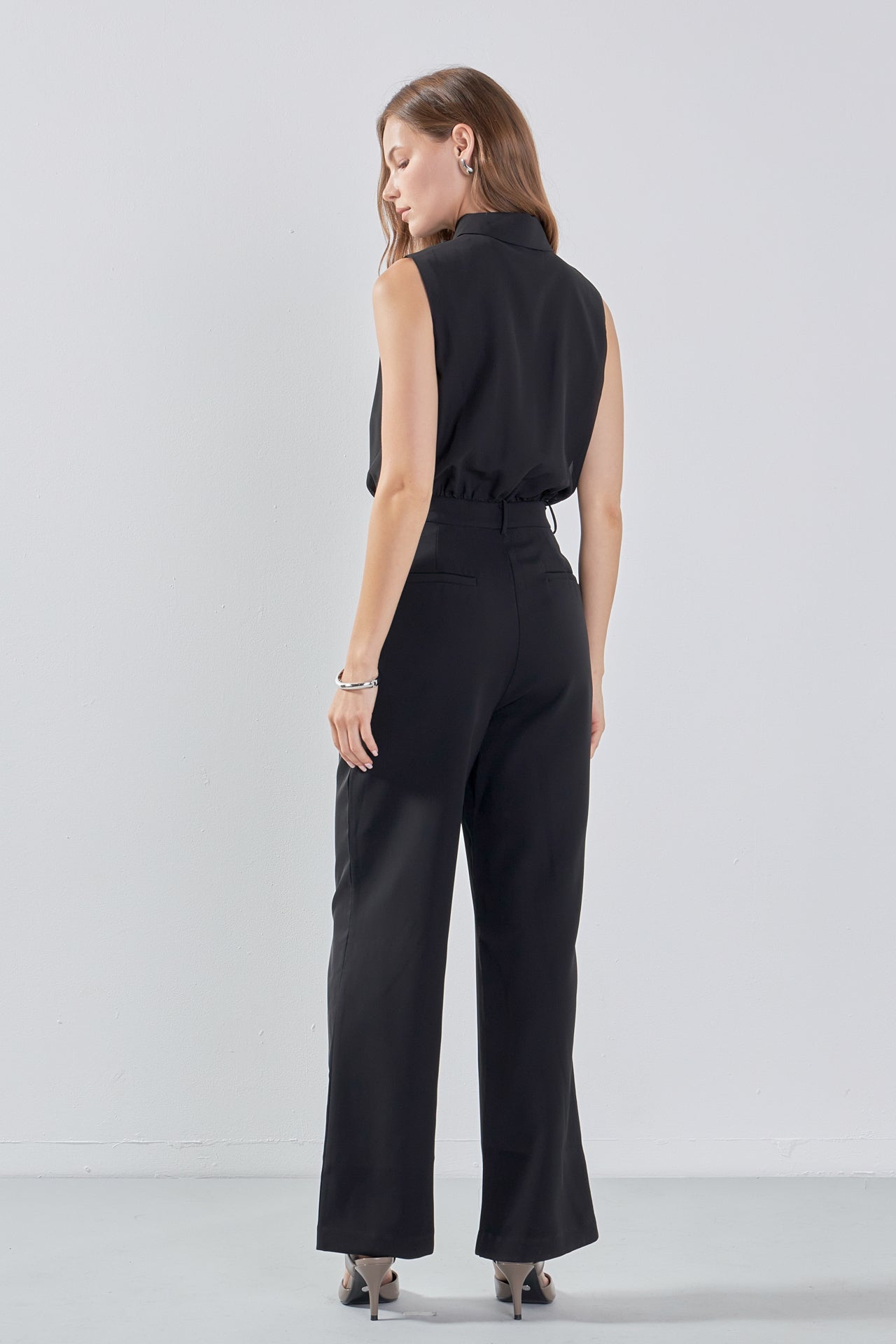 ENDLESS ROSE - Sleeveless Ruffle Jumpsuit - JUMPSUITS available at Objectrare