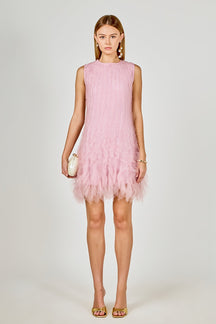 ENDLESS ROSE - Tulle Ruffled Mini Dress - DRESSES available at Objectrare