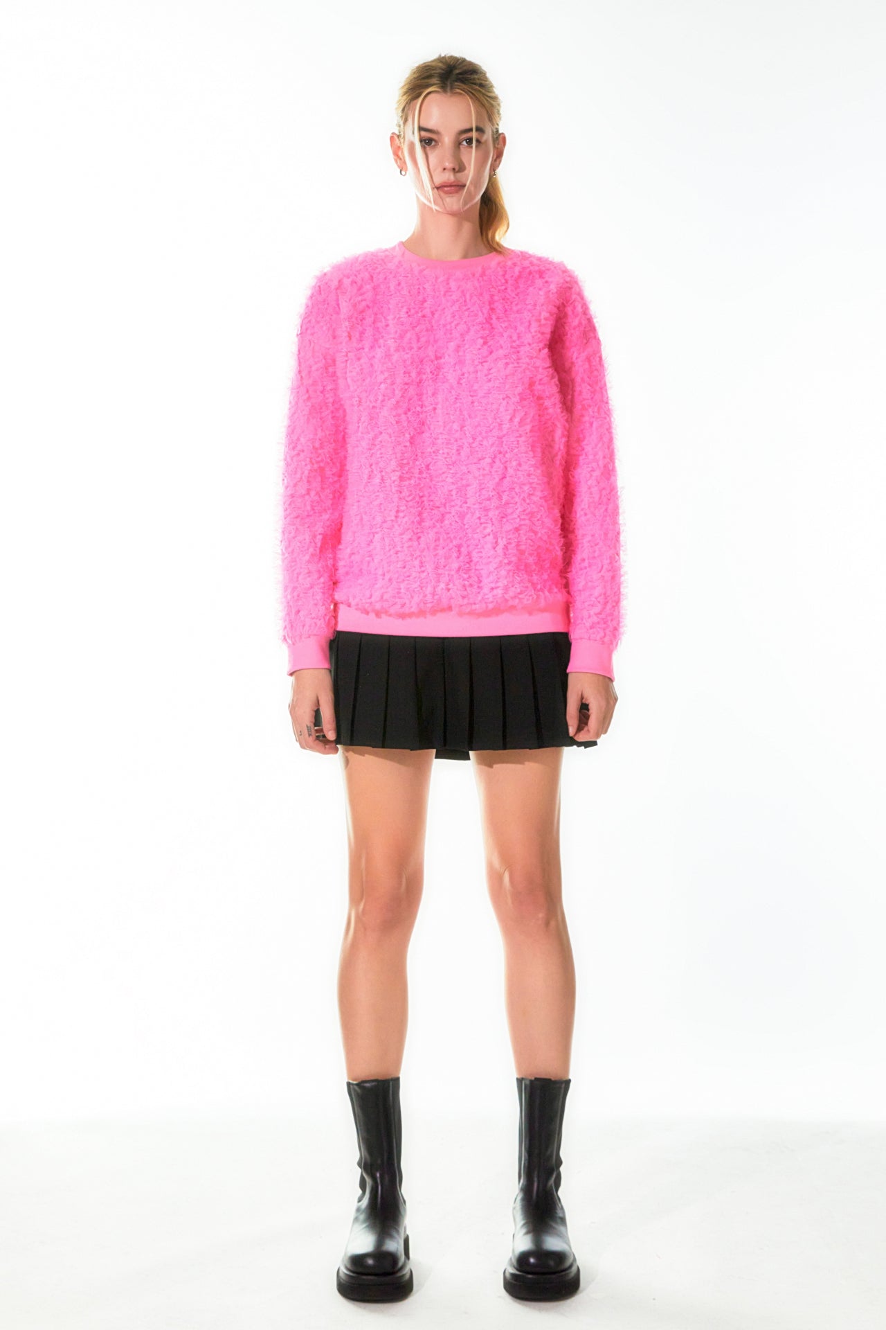 GREY LAB - Tulle Oversize Sweater - SWEATERS & KNITS available at Objectrare