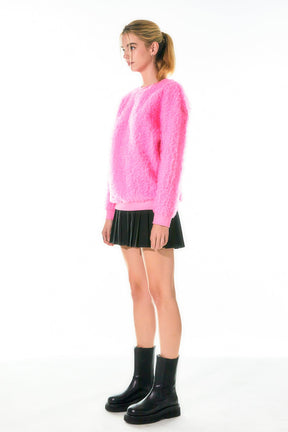 GREY LAB - Tulle Oversize Sweater - SWEATERS & KNITS available at Objectrare