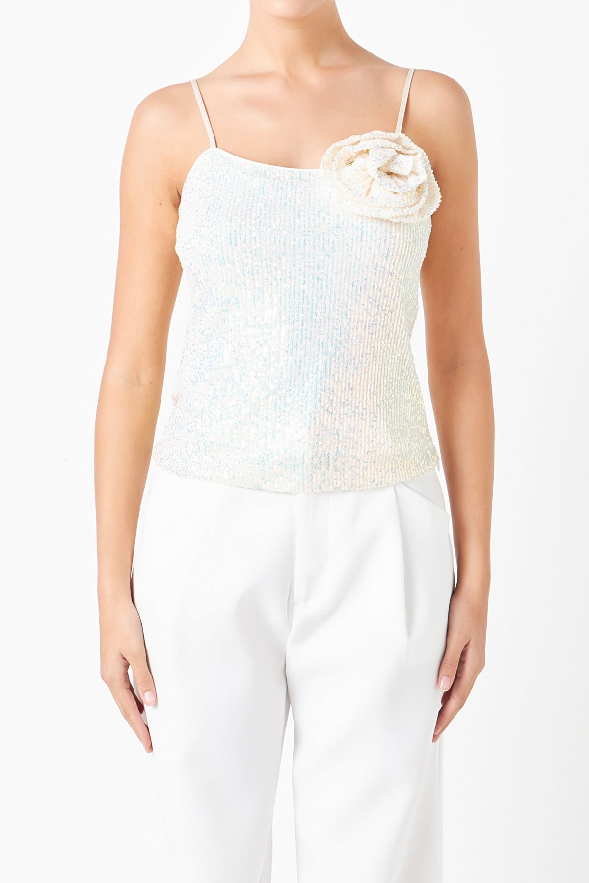 ENDLESS ROSE - Endless Rose - Sequins Corsage Top - TOPS available at Objectrare