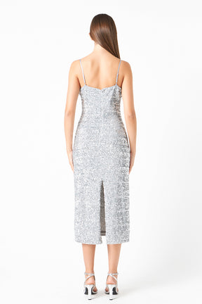 ENDLESS ROSE - Sequins Roses Maxi Dress - DRESSES available at Objectrare